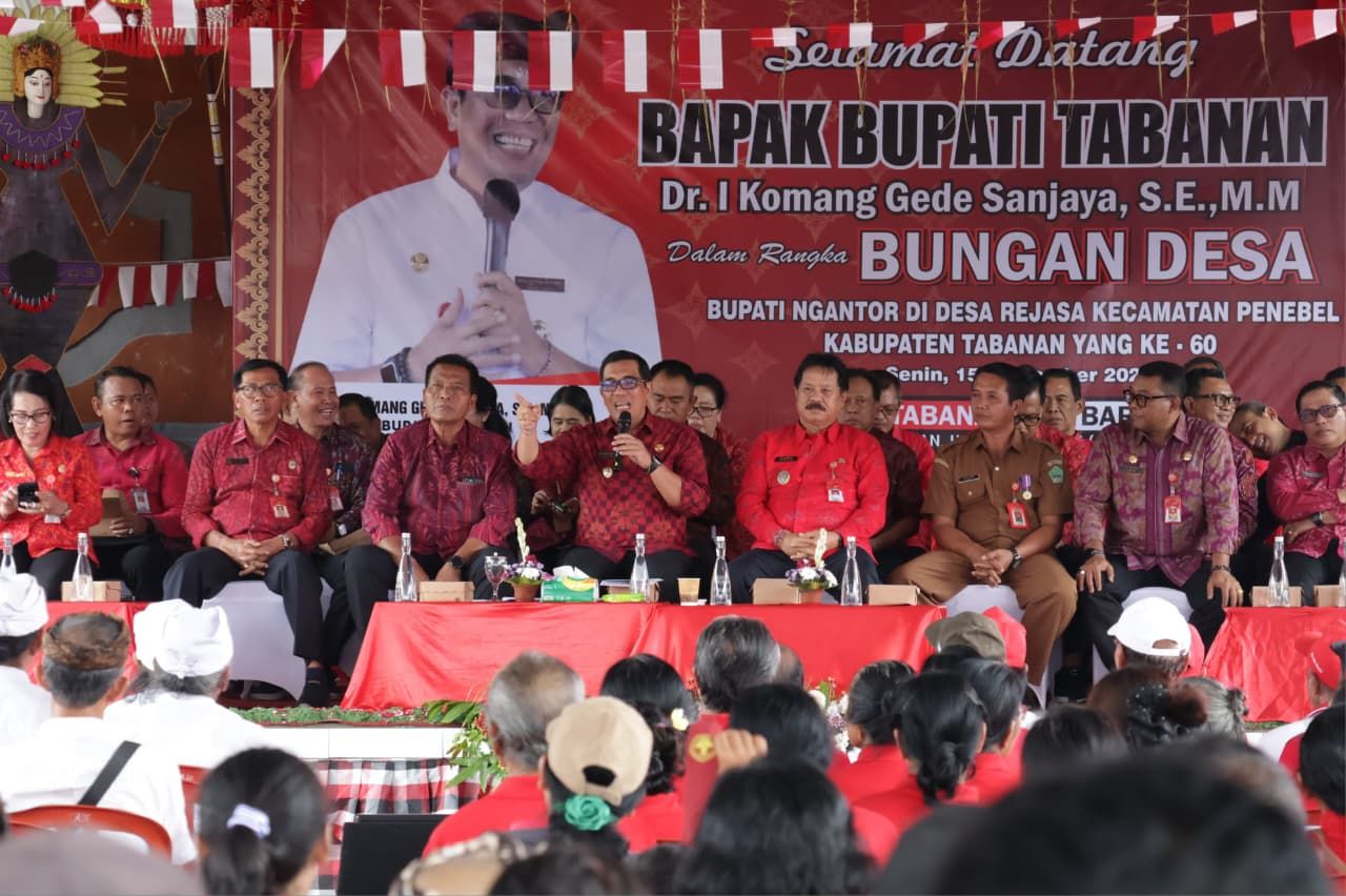Bupati Tabanan Perkuat Potensi Lokal dan Layanan Publik di Rejasa